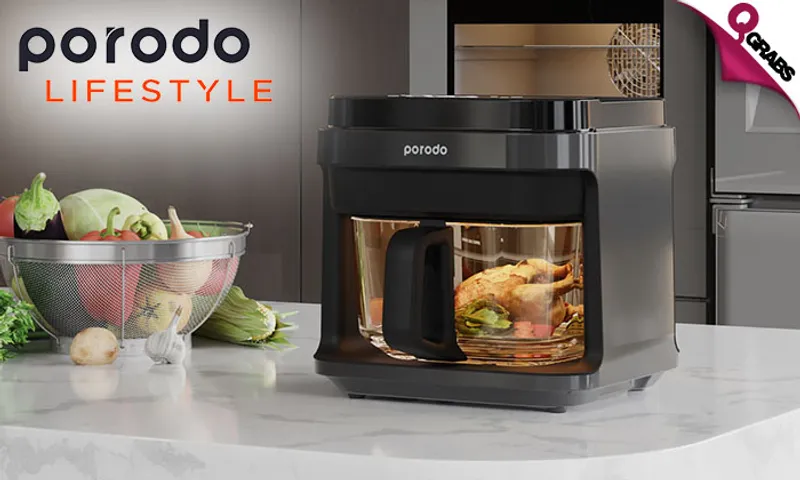 Porodo 5.5L Full Glass Air Fryer!